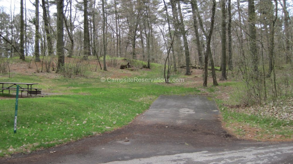 Campsite 071 in KohlerAndrae State Park Campground at KohlerAndrae State Park, Wisconsin